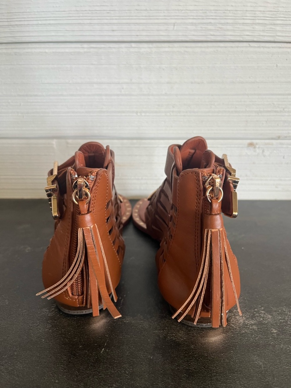 NEW Ivy Kirzhener Bella Trix Sandal size 6 women’s shoes brown gold - Picture 5 of 10
